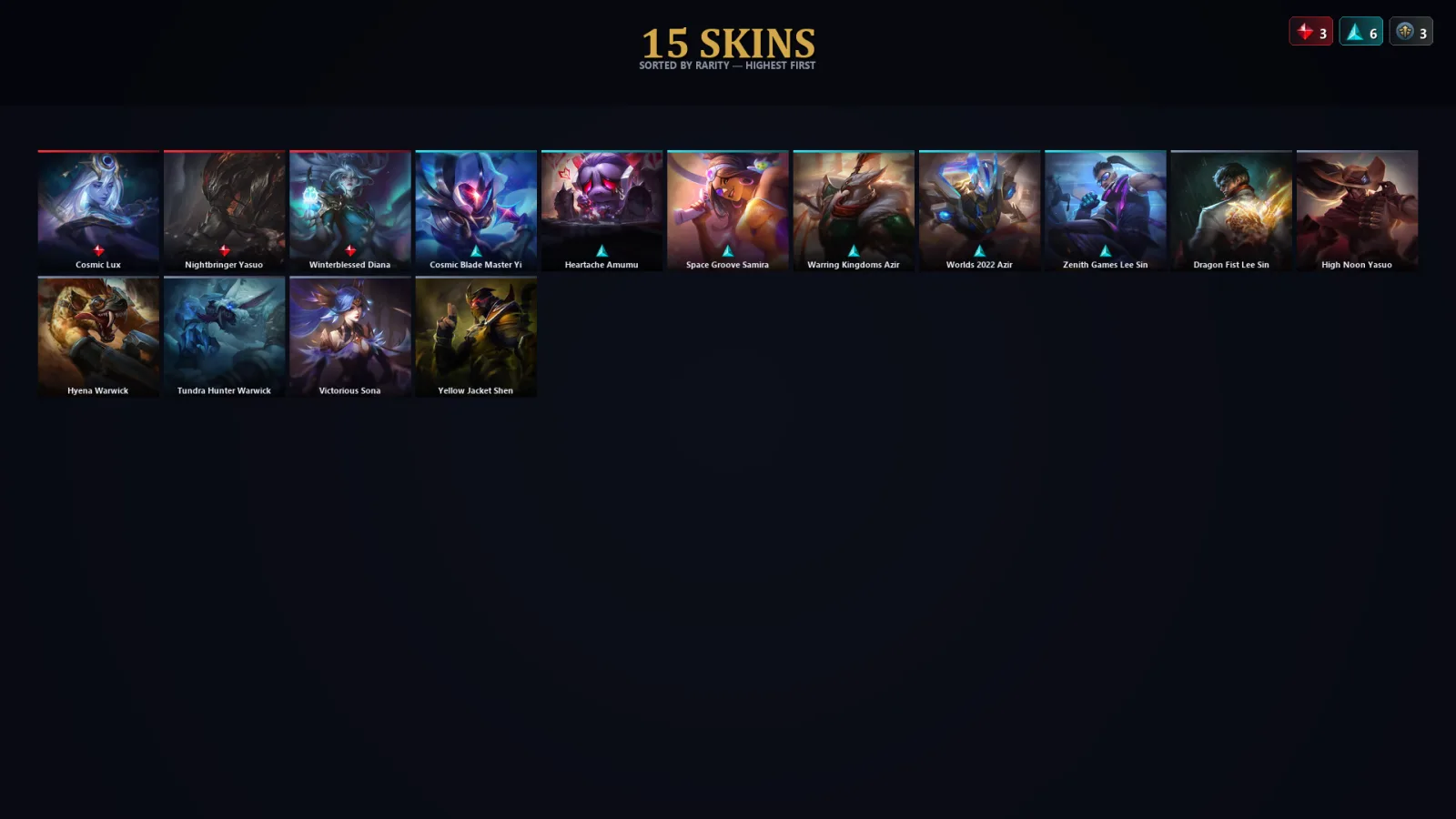 [LoL] | TR | Level 73 | 53 Champions | 15 Skins