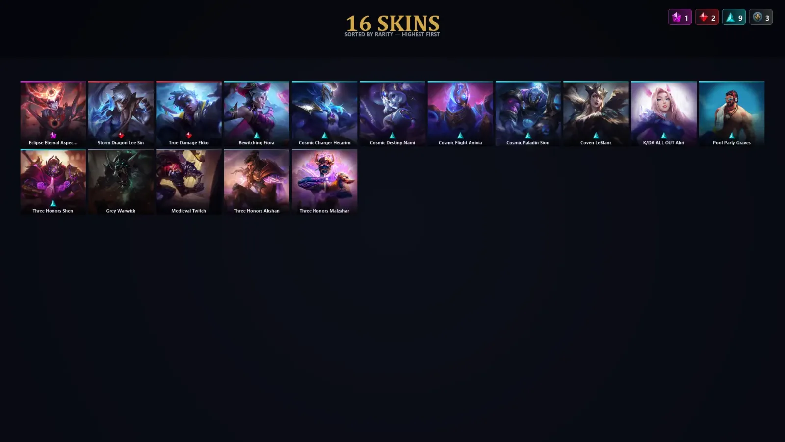 [LoL] | TR | Level 30 | Master | 70 Champions | 16 Skins — LoL account