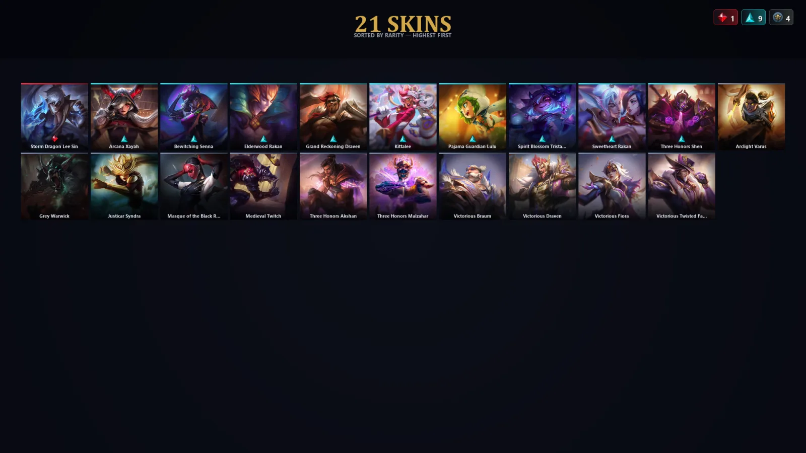 [LoL] | EUW | Level 30 | Master | 61 Champions | 21 Skins | 42,947 BE