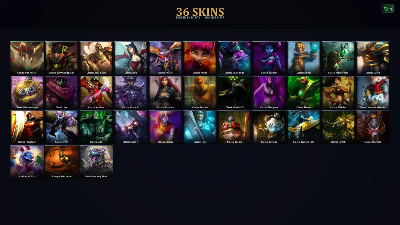 [LoL] | EUW | Level 43 | Platinum III | 41 Champions | 36 Skins