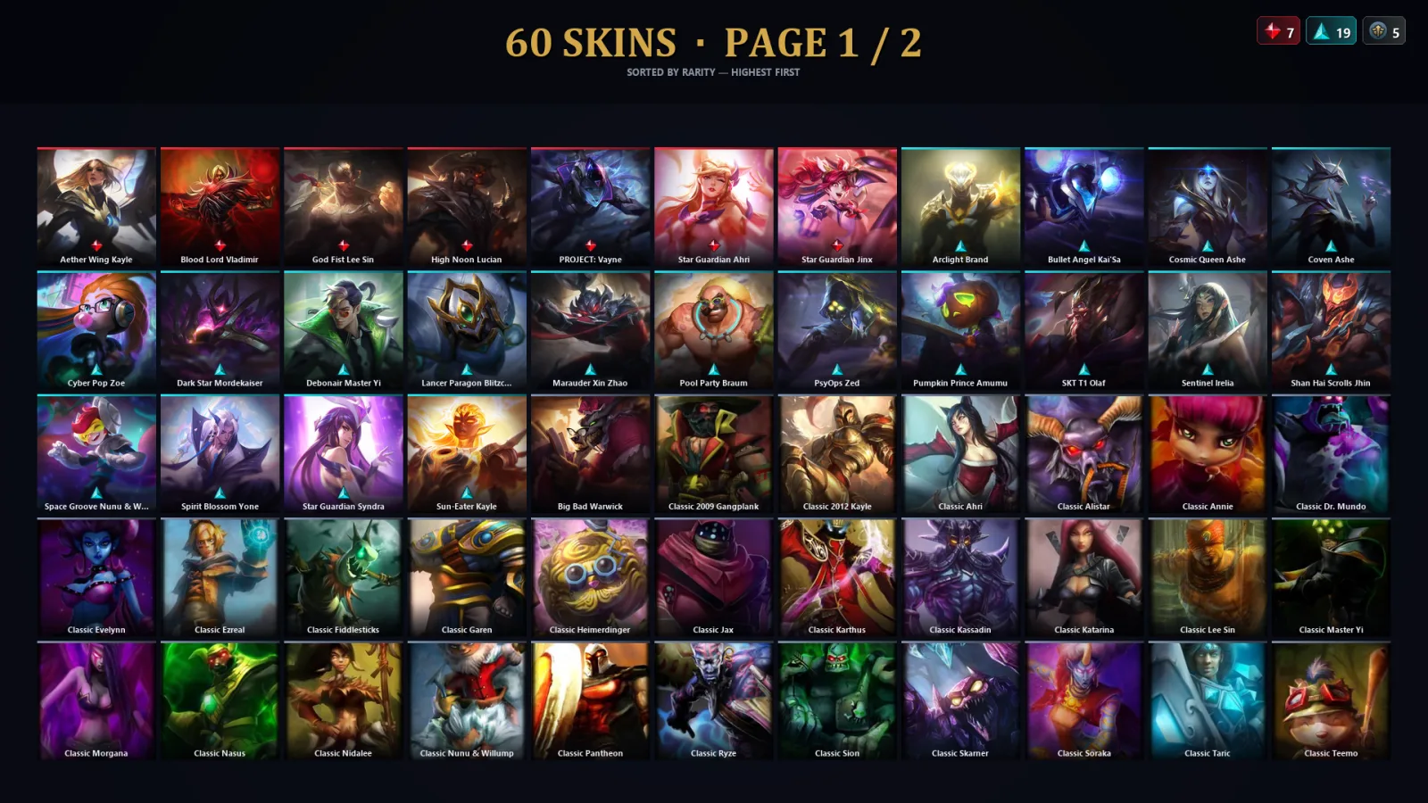 [LoL] | TR | Level 132 | Platinum IV | 72 Champions | 28 Skins