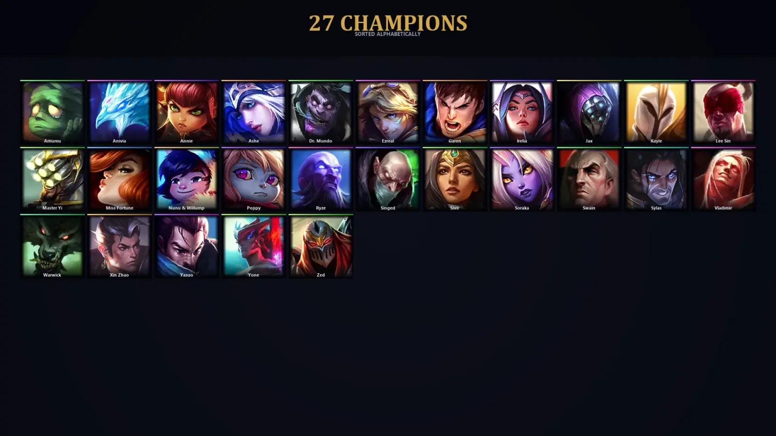 [LoL] | TR | Level 30 | 27 Champions — LoL account