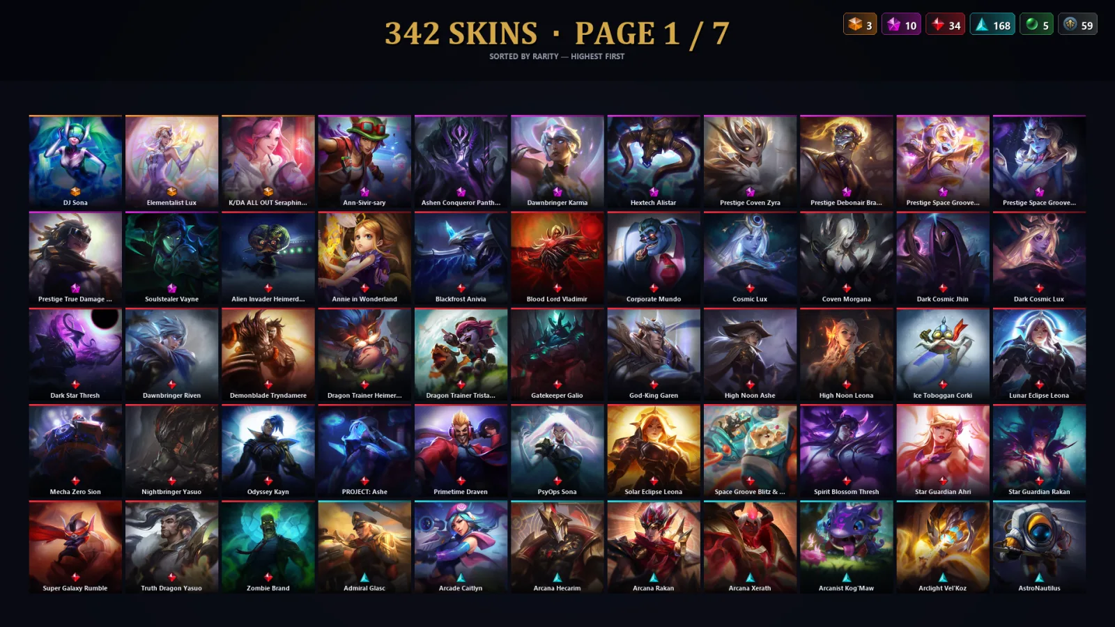 [LoL] | EUW | Level 30 | Master | 173 Champions | 309 Skins | 47,242 BE