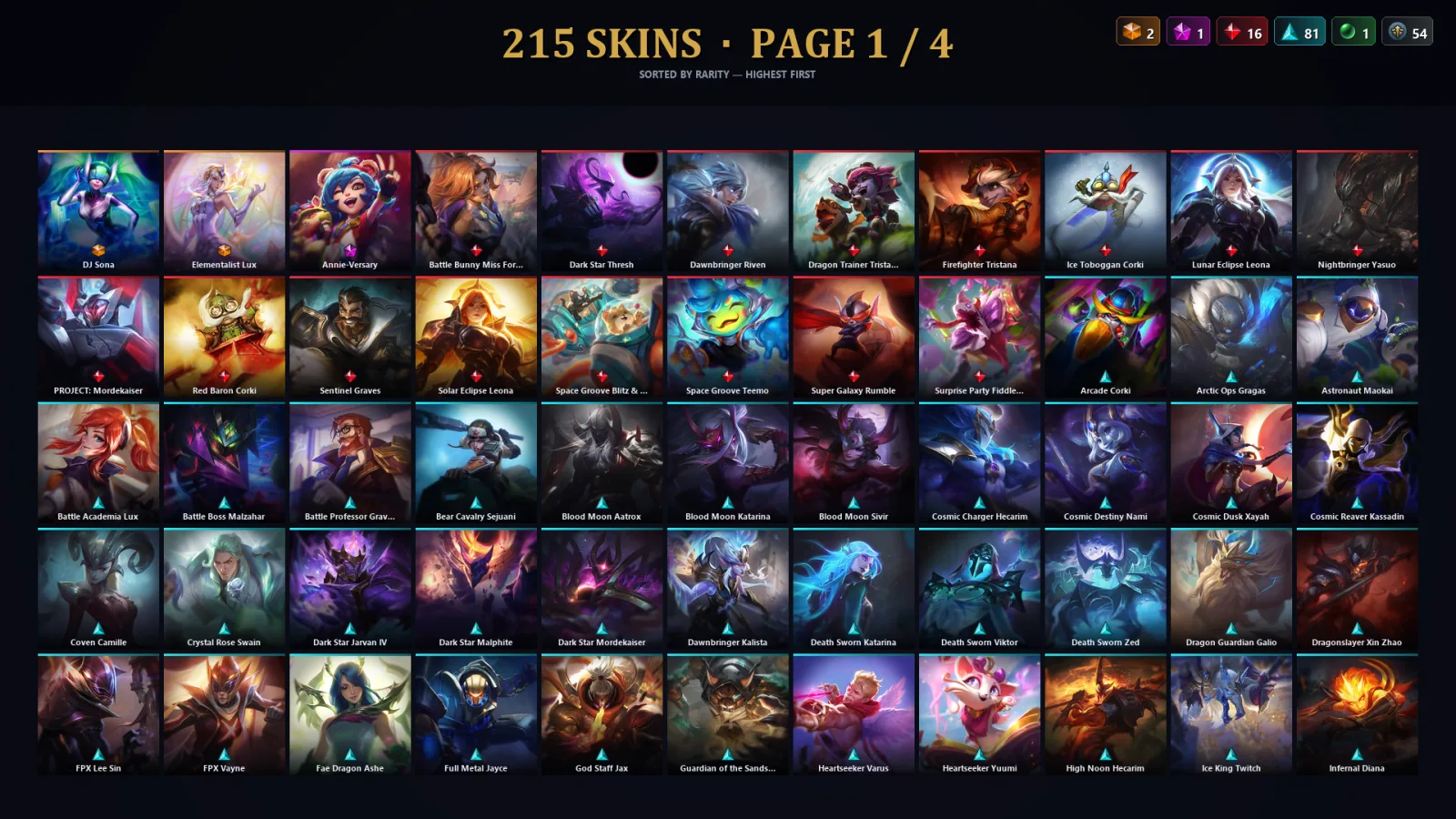 [LoL] | EUW | Level 30 | Master | 173 Champions | 183 Skins | 51,061 BE