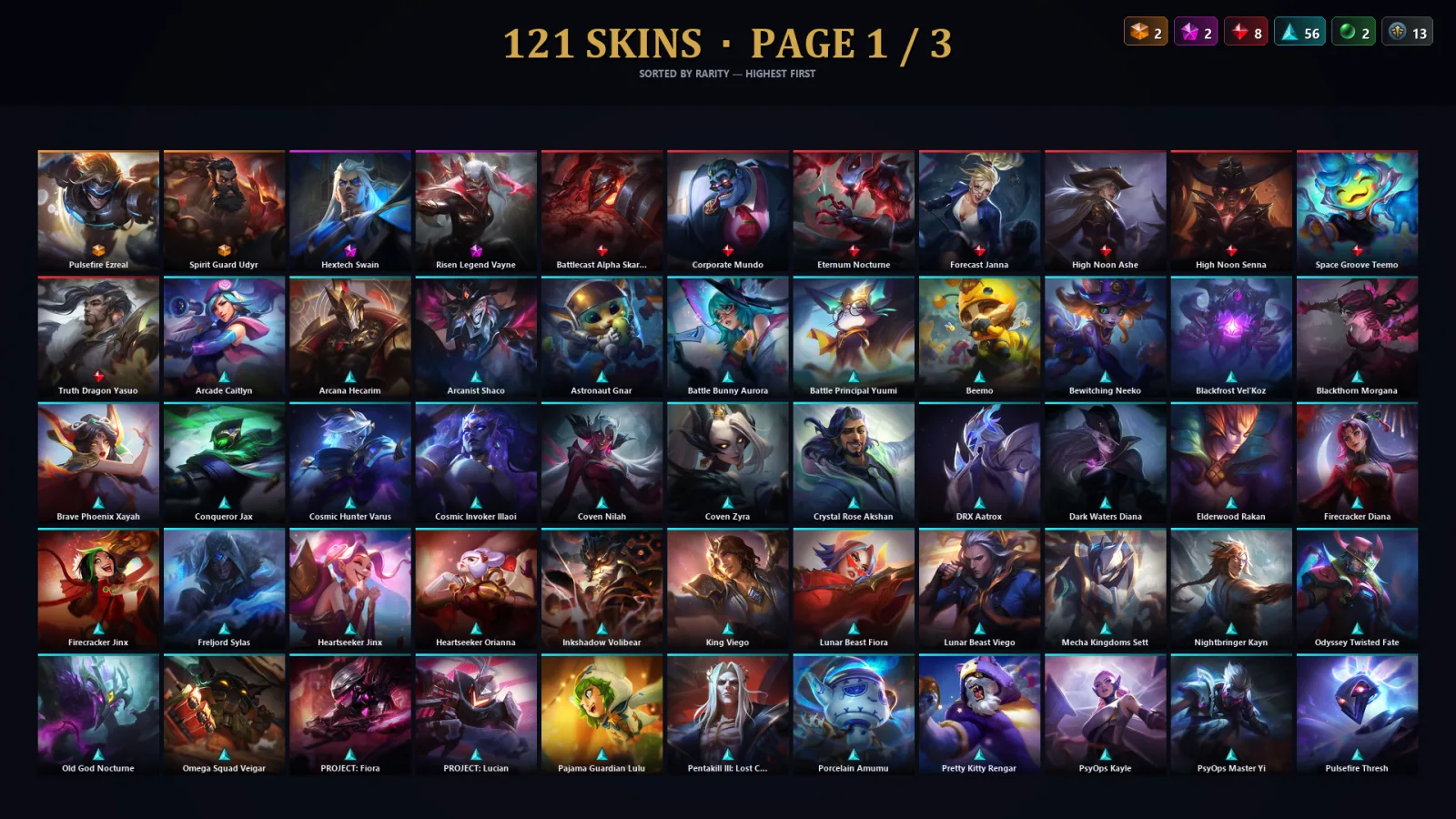 [LoL] | TR | Level 178 | 106 Champions | 89 Skins | 59,392 BE — LoL account
