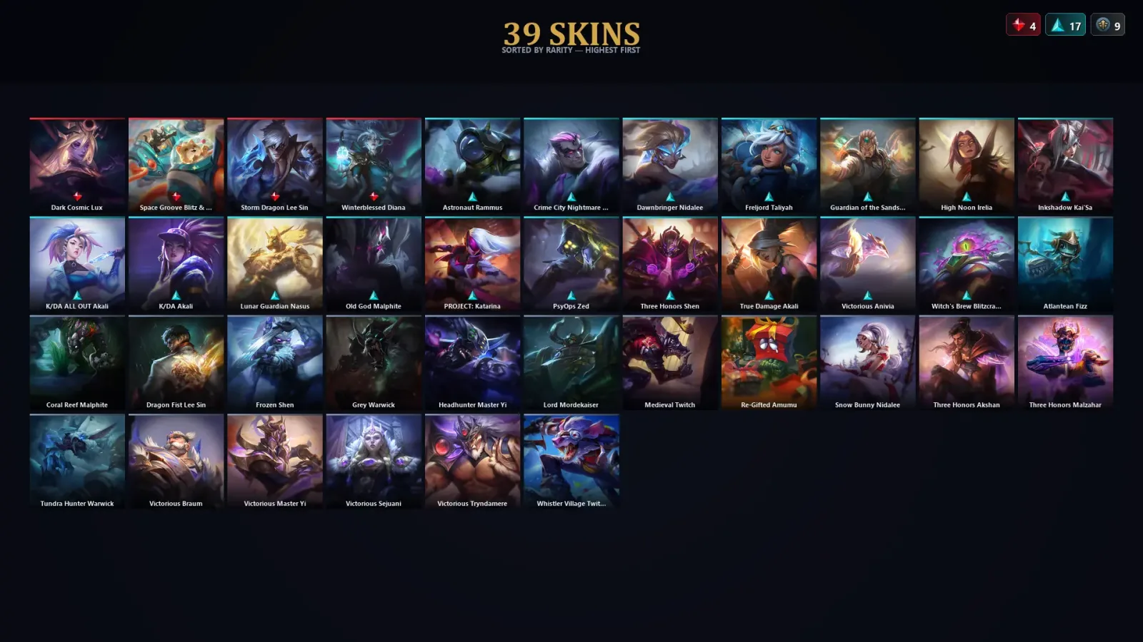 [LoL] | TR | Level 100 | Diamond IV | 108 Champions | 39 Skins | 15,977 BE — LoL account