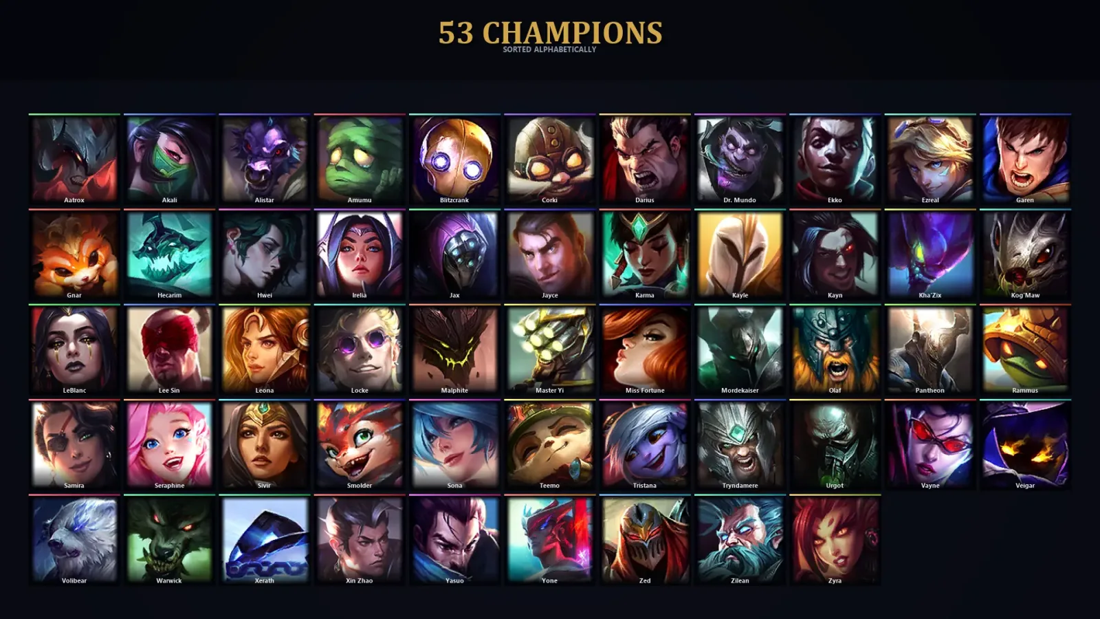 [LoL] | TR | Level 47 | Gold II | 53 Champions | 9 Skins