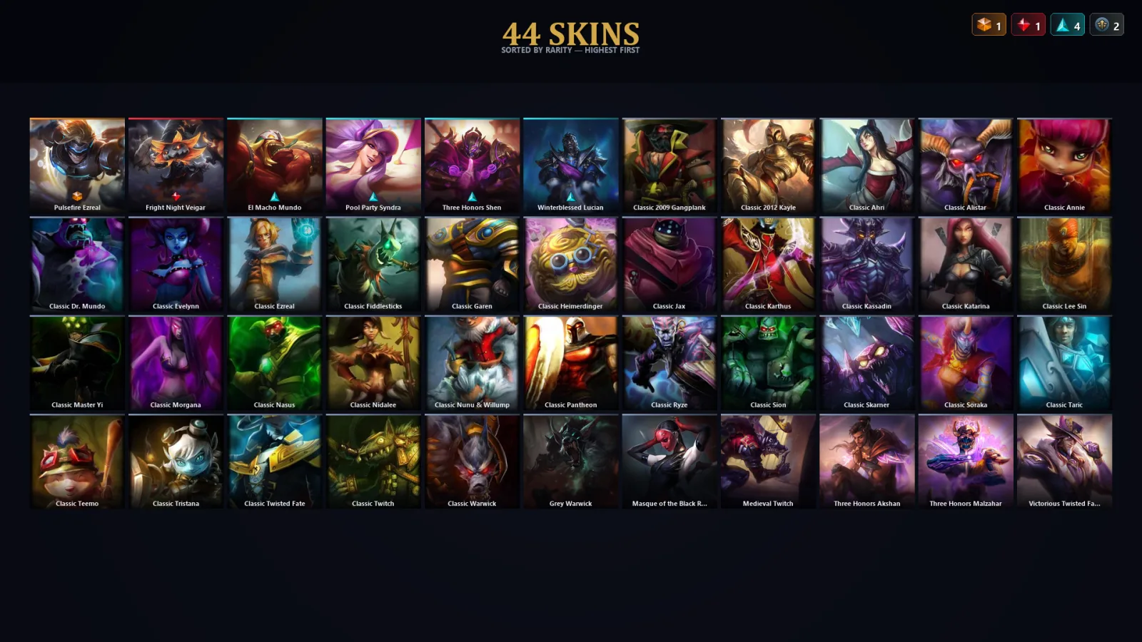 [LoL] | TR | Level 41 | Diamond IV | 67 Champions | 12 Skins
