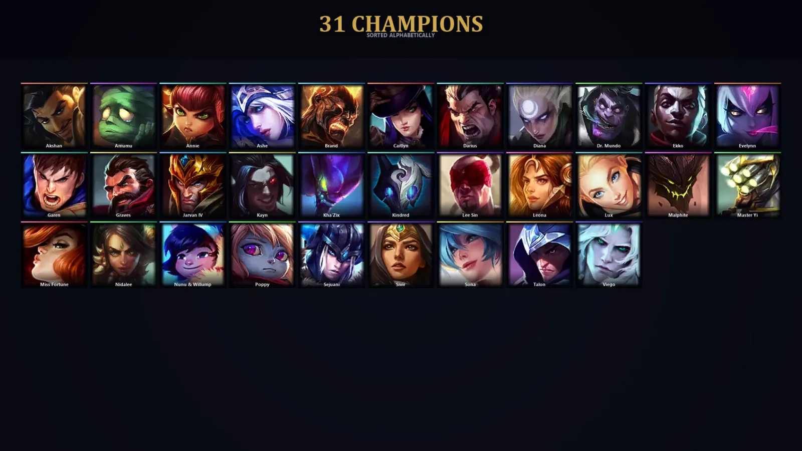 [LoL] | EUW | Level 40 | 31 Champions — LoL account
