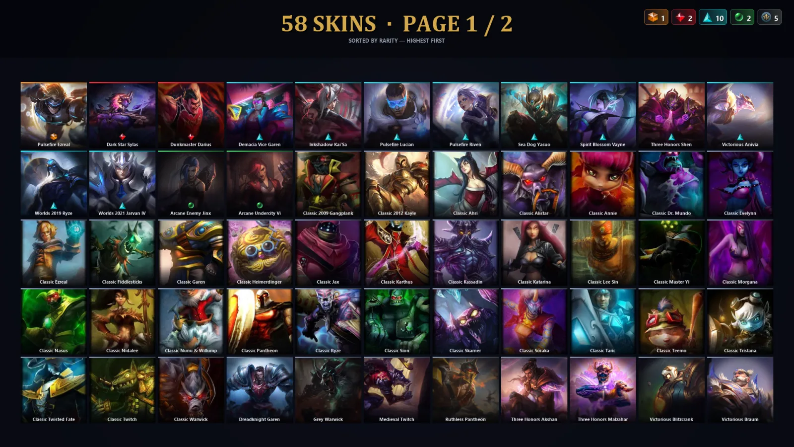 [LoL] | TR | Level 30 | Challenger | 129 Champions | 26 Skins | 25,523 BE