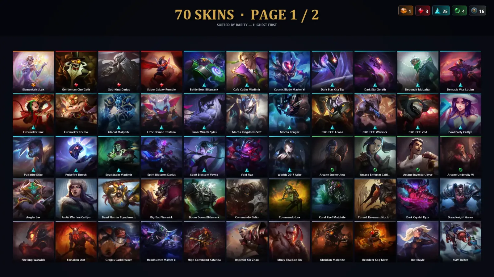 [LoL] | TR | Level 237 | 130 Champions | 70 Skins | 21,375 BE — LoL account