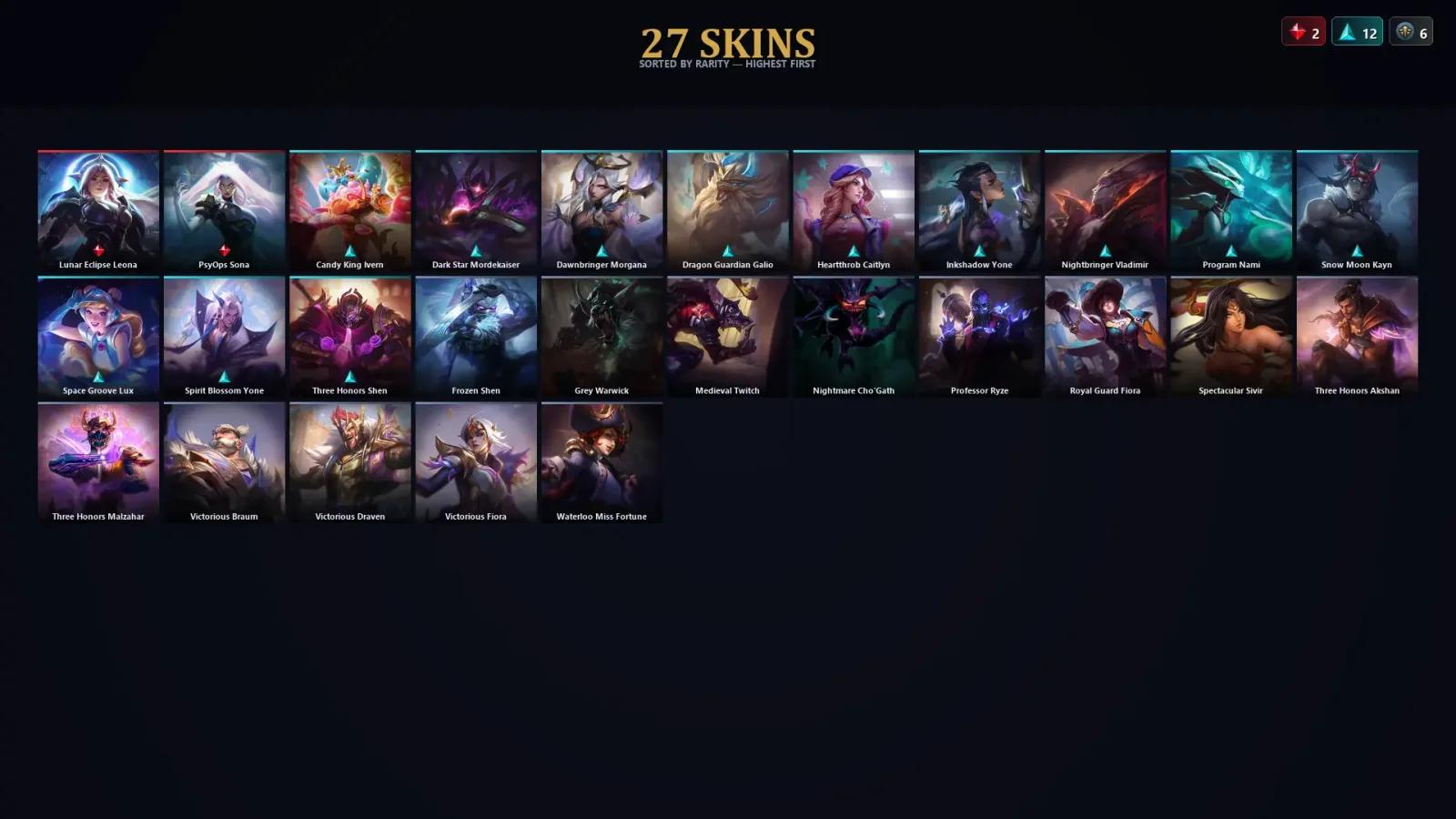 [LoL] | TR | Level 105 | Silver IV | 145 Champions | 27 Skins