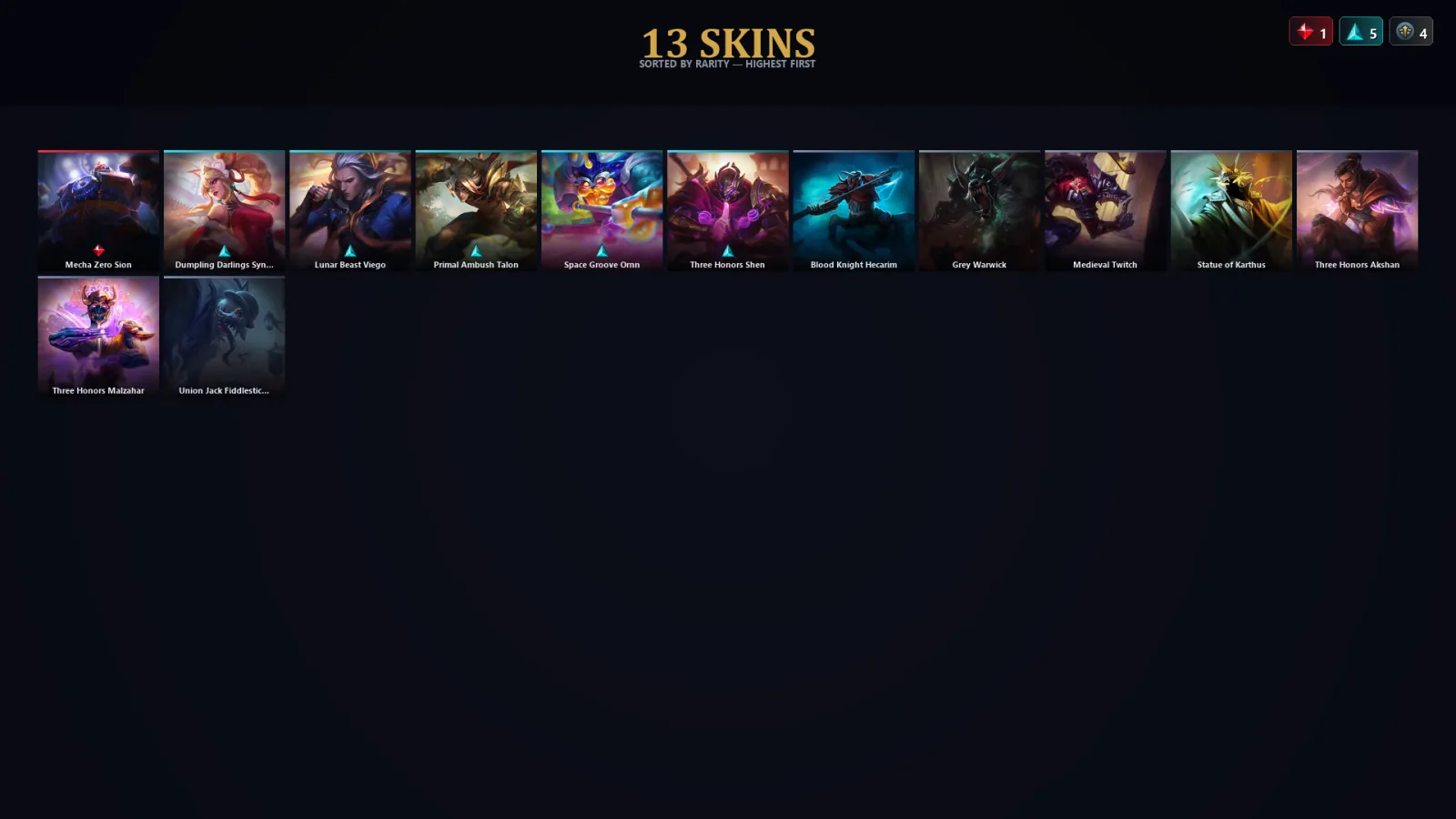 [LoL] | EUW | Level 50 | Diamond IV | 37 Champions | 13 Skins | 91,006 BE