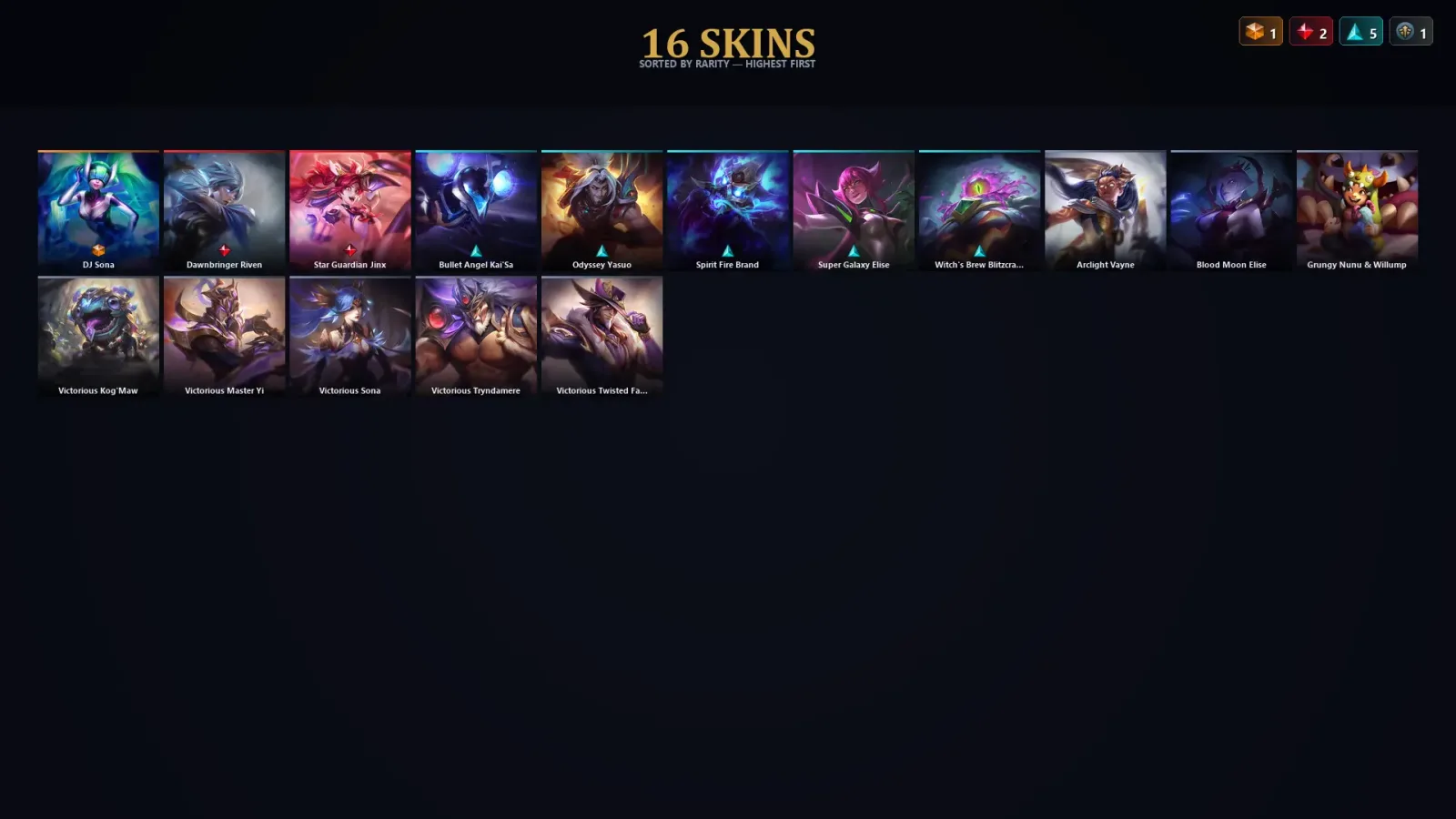 [LoL] | EUW | Level 52 | 53 Champions | 16 Skins — LoL account