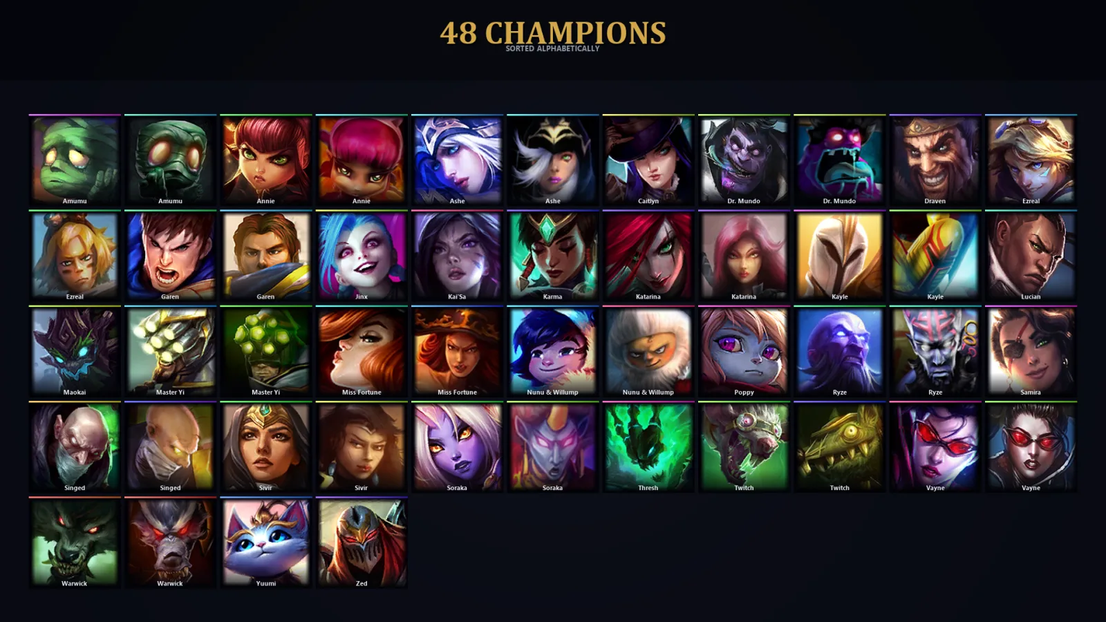 [LoL] | EUW | Level 35 | Iron IV | 30 Champions | 5 Skins