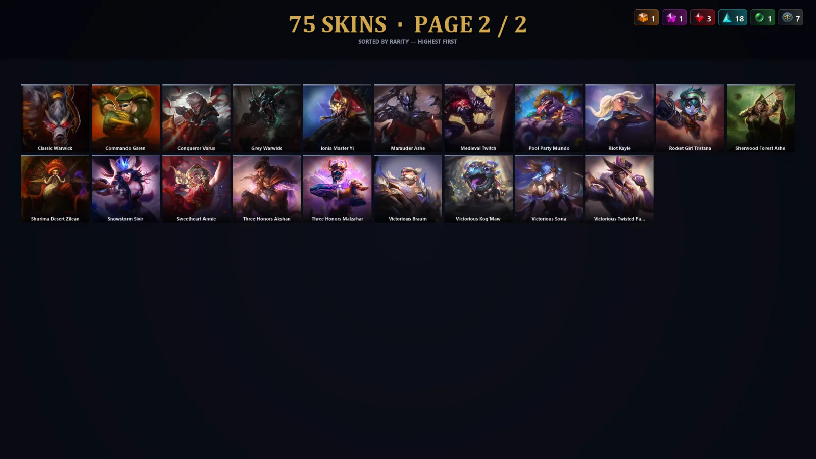 [LoL] | TR | Level 79 | Diamond IV | 96 Champions | 43 Skins | 22,756 BE