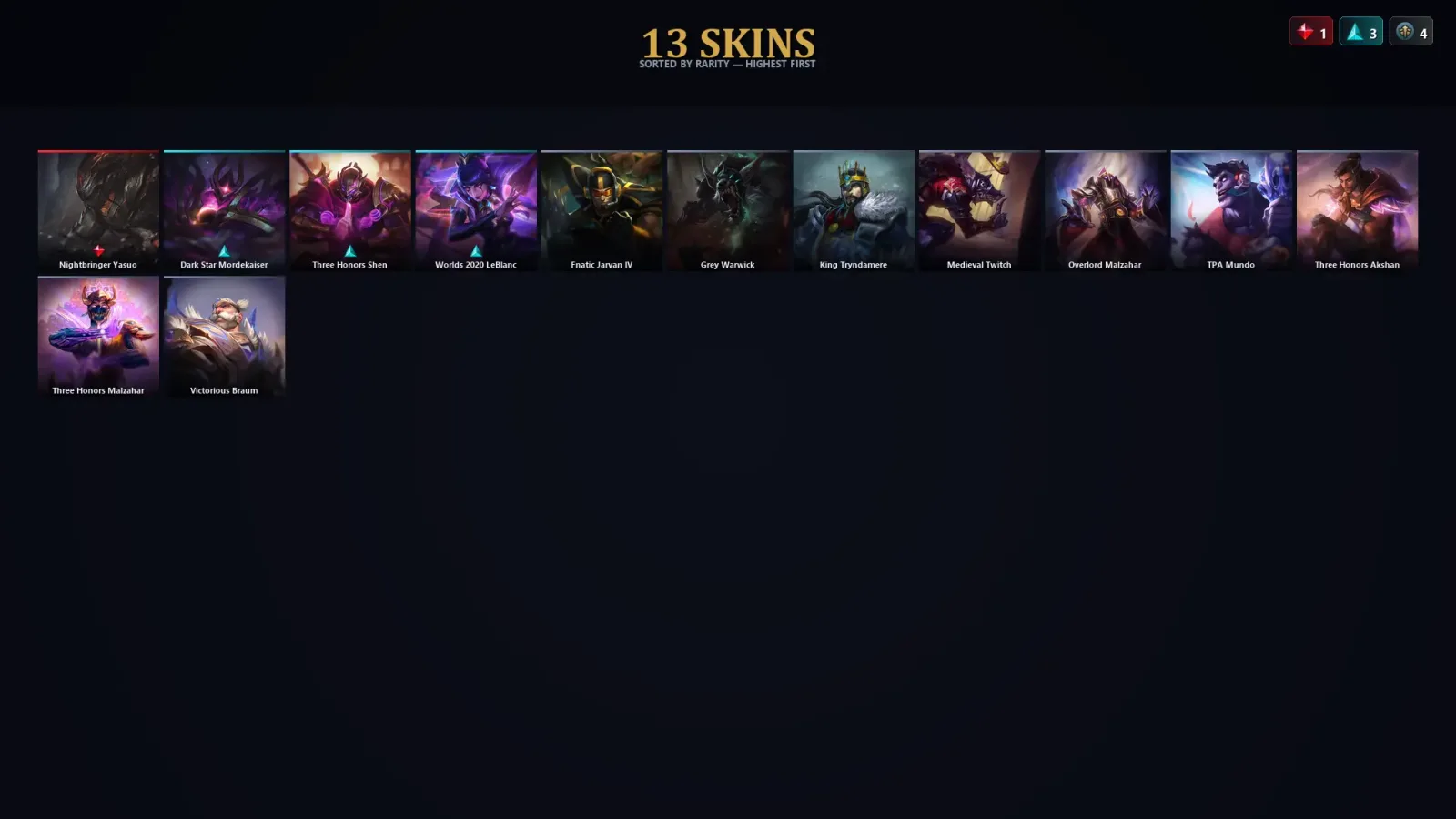 [LoL] | EUW | Level 30 | Master | 88 Champions | 13 Skins | 24,560 BE