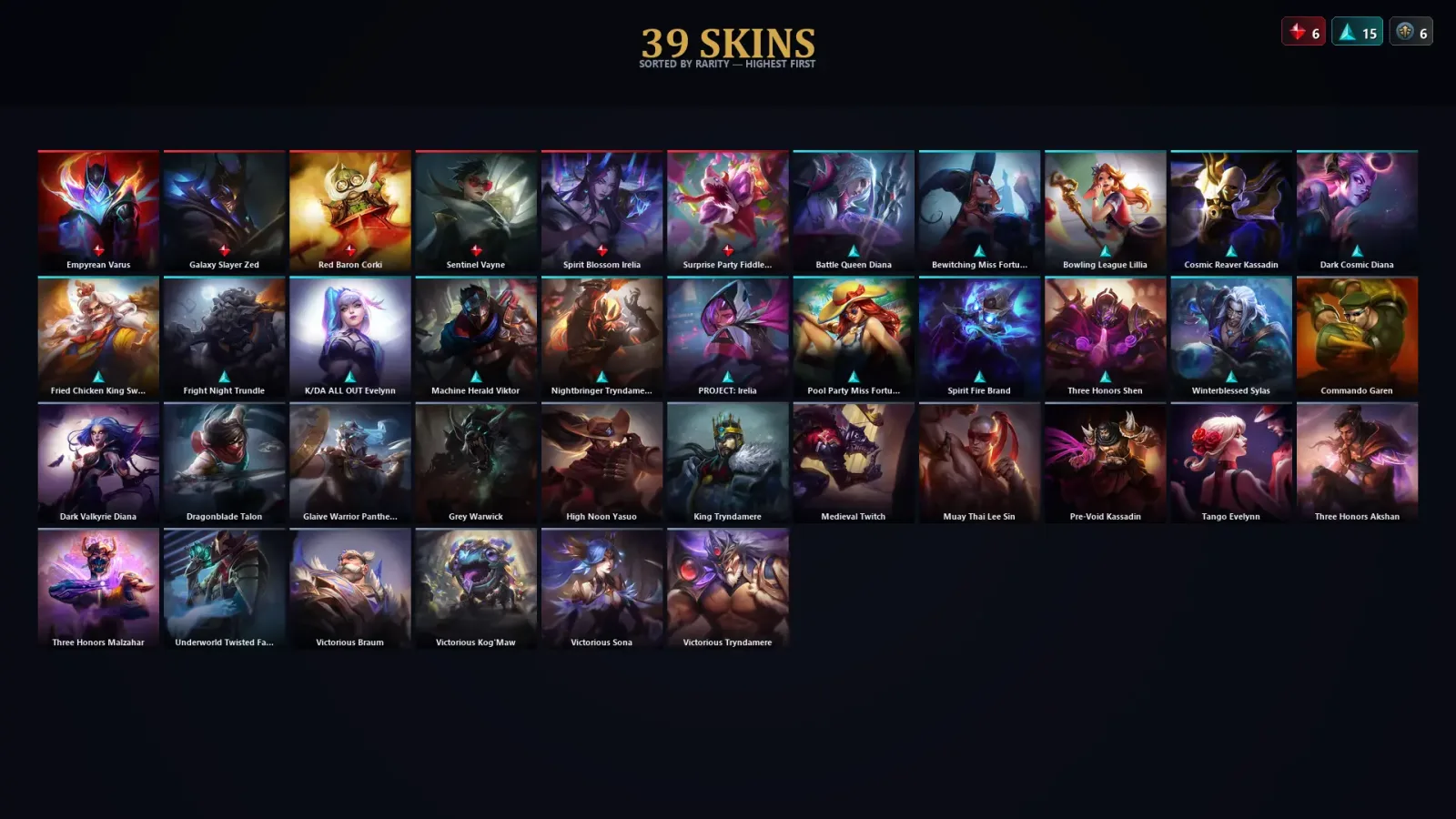 [LoL] | EUW | Level 30 | Master | 134 Champions | 39 Skins — LoL account
