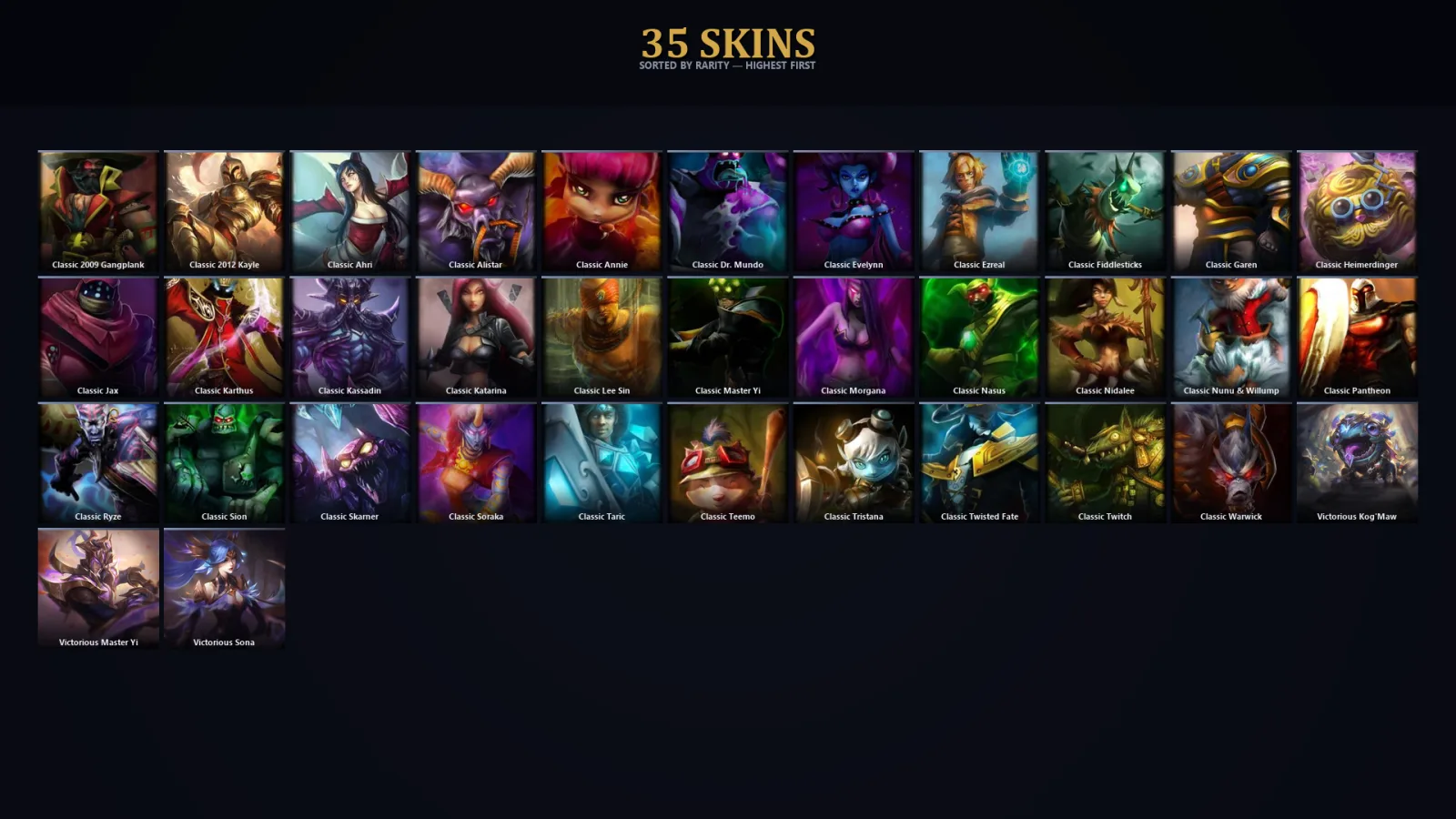 [LoL] | EUW | Level 40 | 38 Champions | 35 Skins