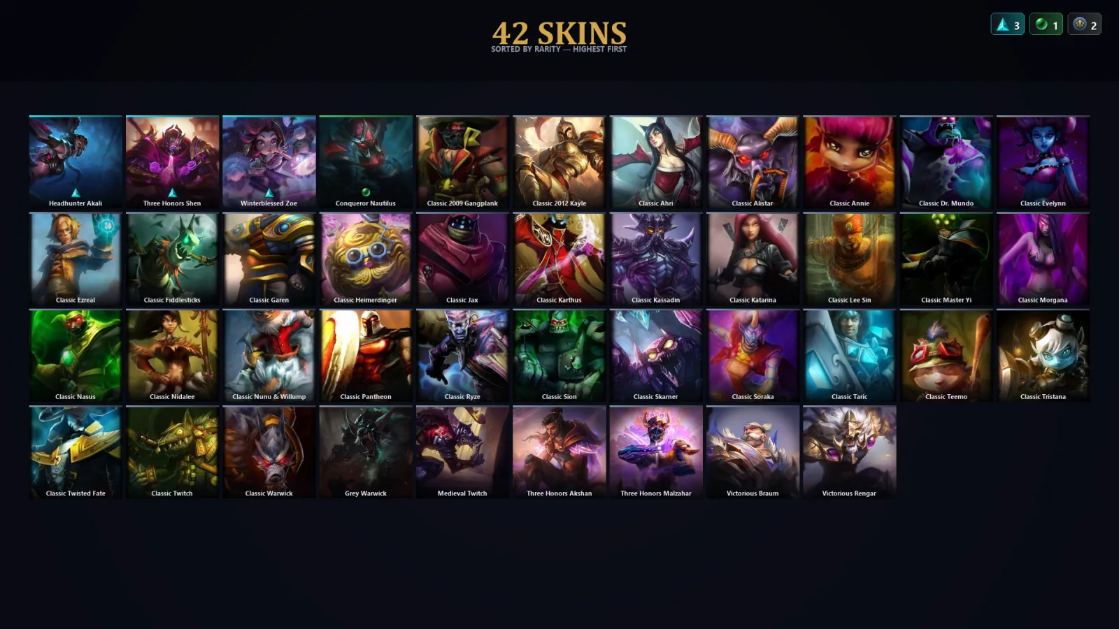 [LoL] | EUW | Level 45 | Diamond IV | 46 Champions | 10 Skins | 14,170 BE