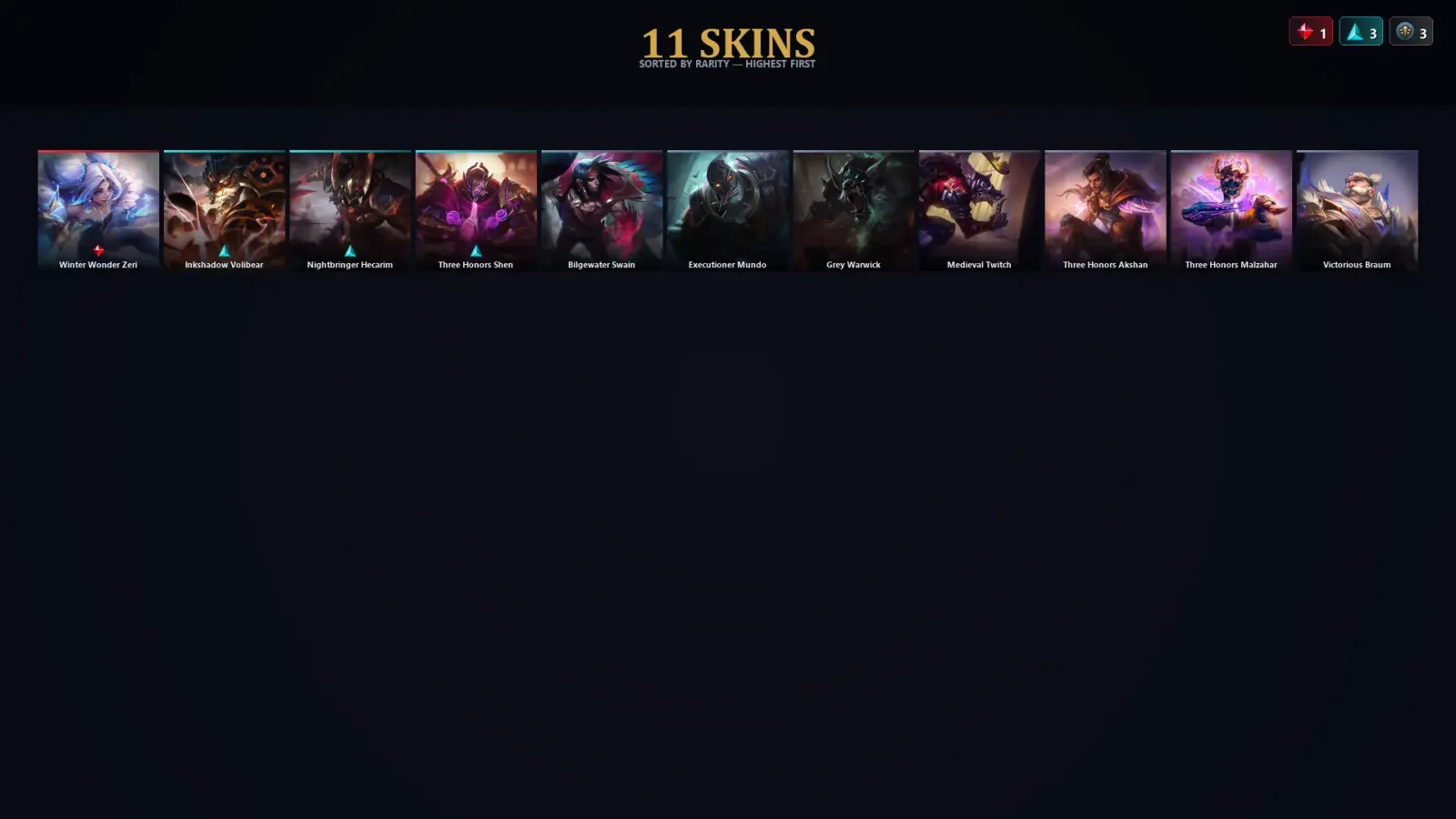 [LoL] | TR | Level 43 | Emerald III | 69 Champions | 11 Skins