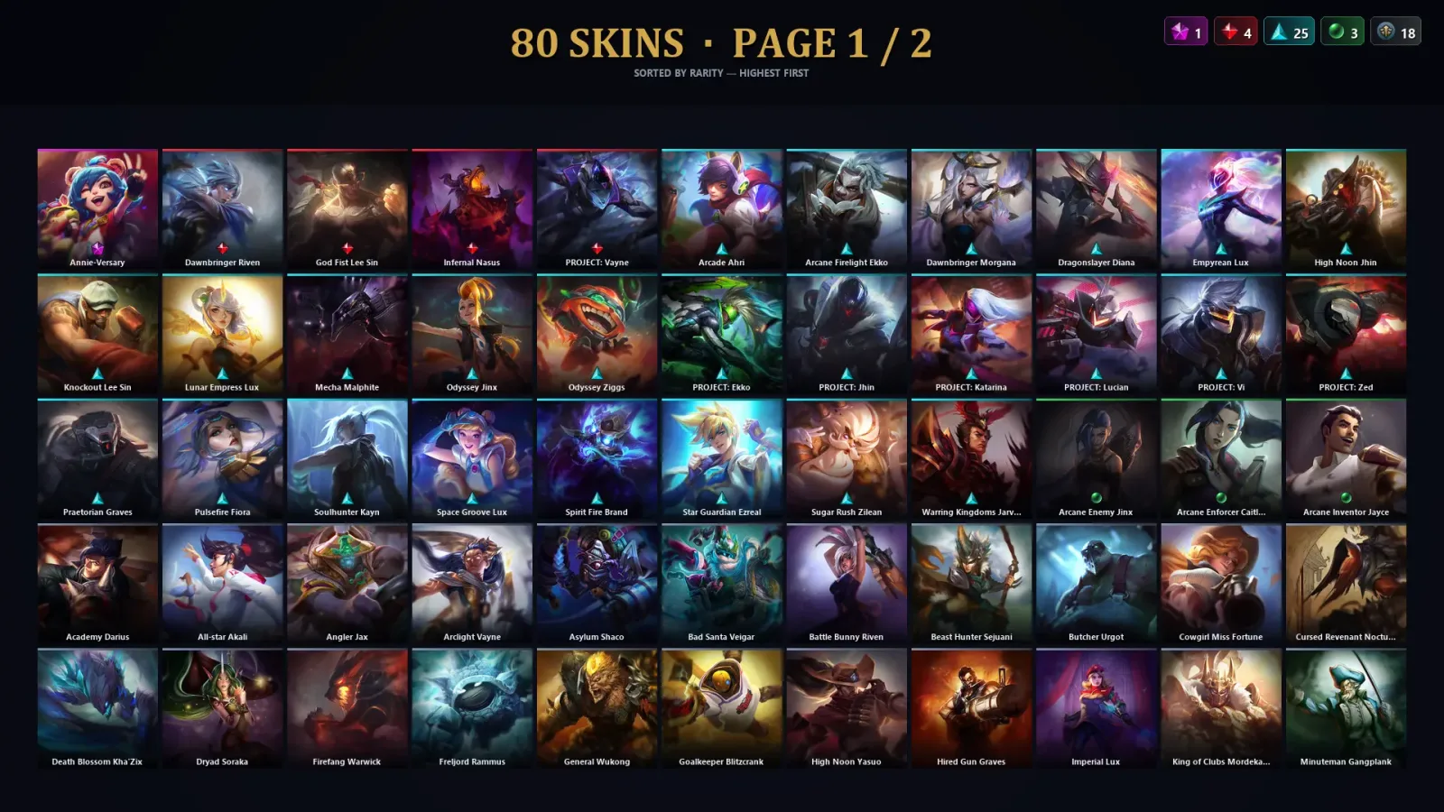 [LoL] | TR | Level 176 | Silver III | 116 Champions | 80 Skins | 35,110 BE — LoL account
