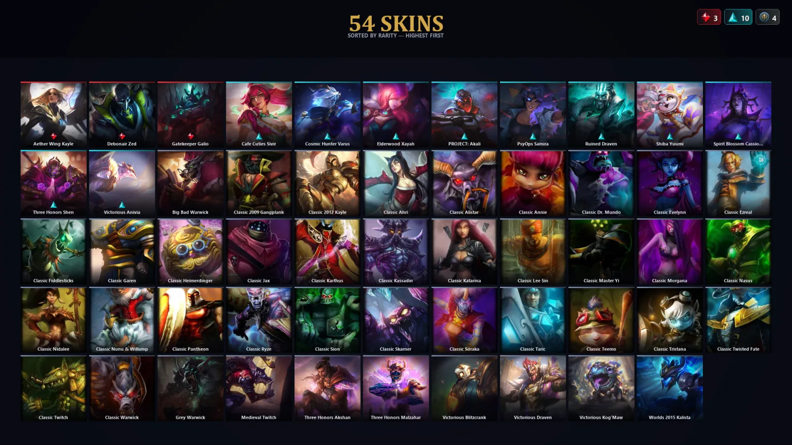 [LoL] | TR | Level 57 | Platinum I | 79 Champions | 22 Skins