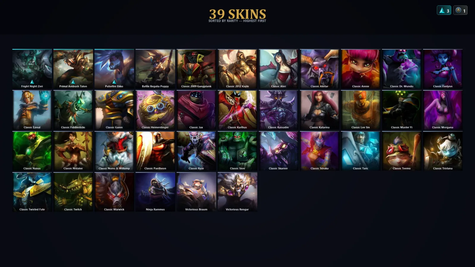 [LoL] | EUW | Level 42 | Diamond IV | 63 Champions | 7 Skins