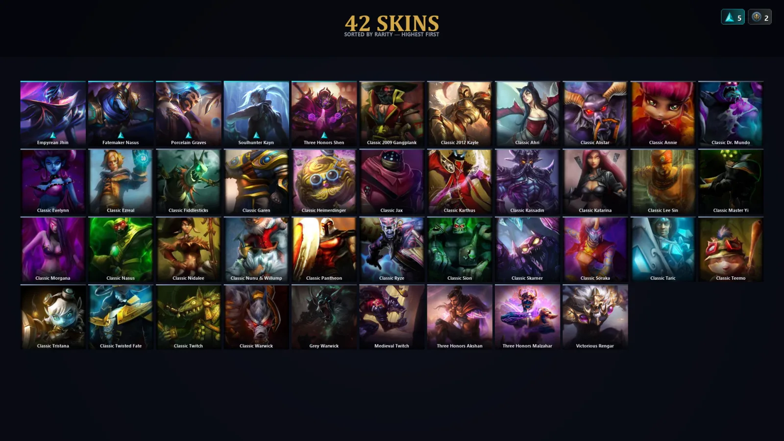 [LoL] | EUW | Level 30 | Master | 57 Champions | 10 Skins