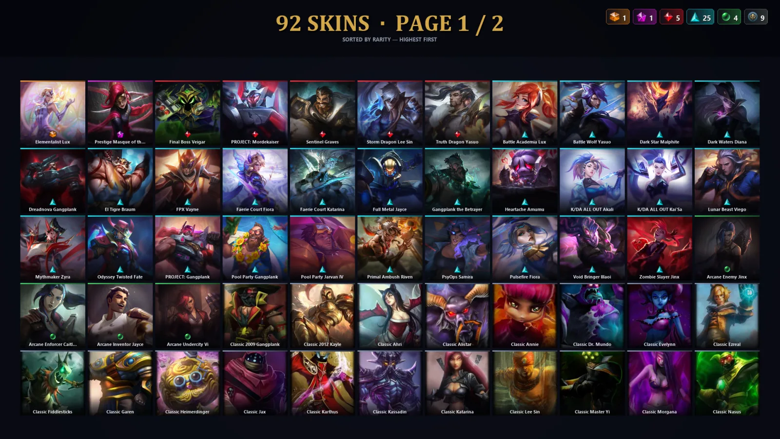 [LoL] | TR | Level 144 | 84 Champions | 60 Skins