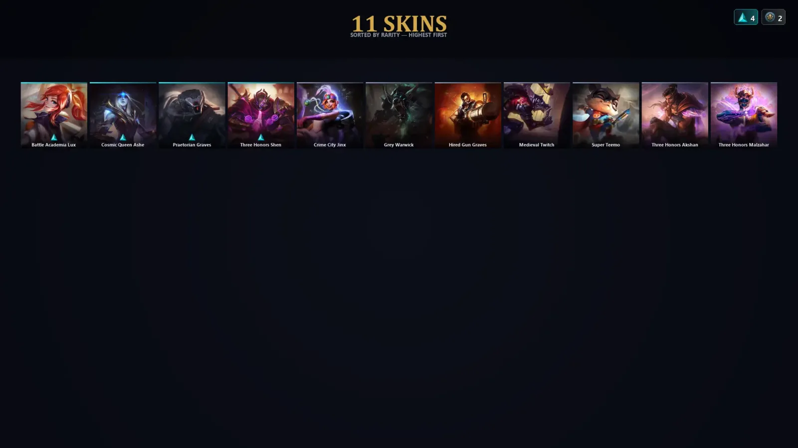 [LoL] | EUW | Level 45 | Diamond II | 67 Champions | 11 Skins