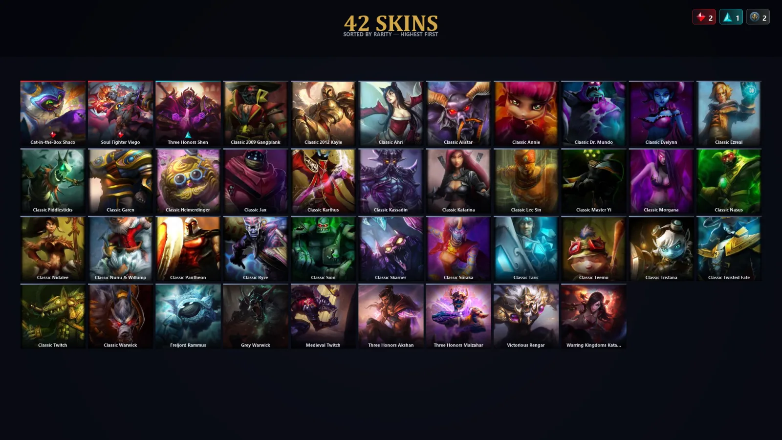 [LoL] | TR | Level 63 | Diamond IV | 76 Champions | 42 Skins | 19,385 BE
