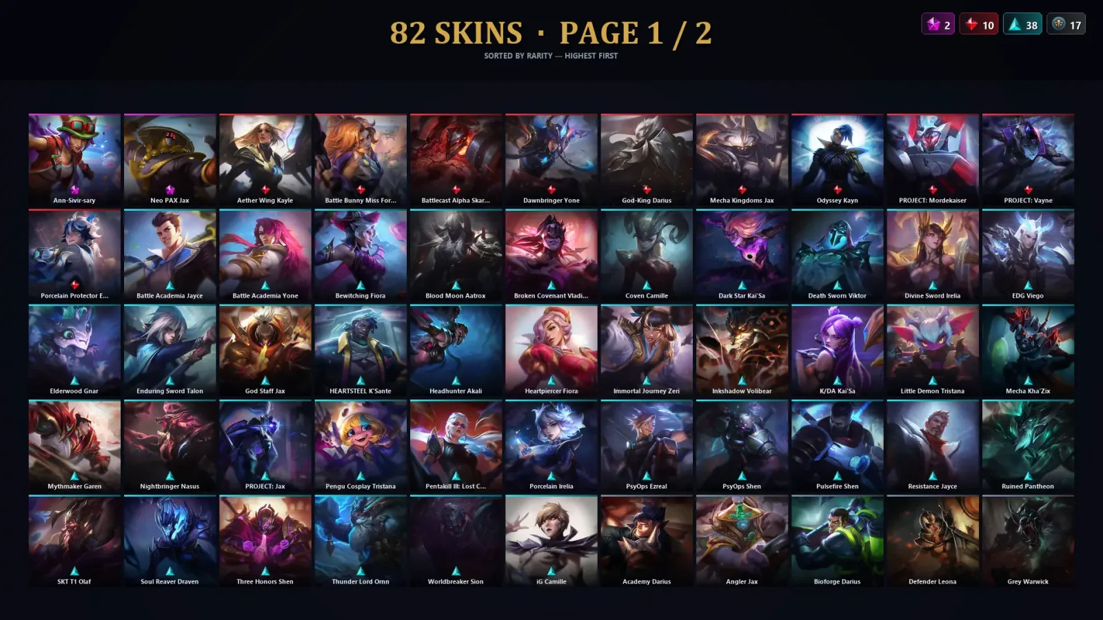 [LoL] | TR | Level 30 | Challenger | 122 Champions | 82 Skins | 23,883 BE — LoL account