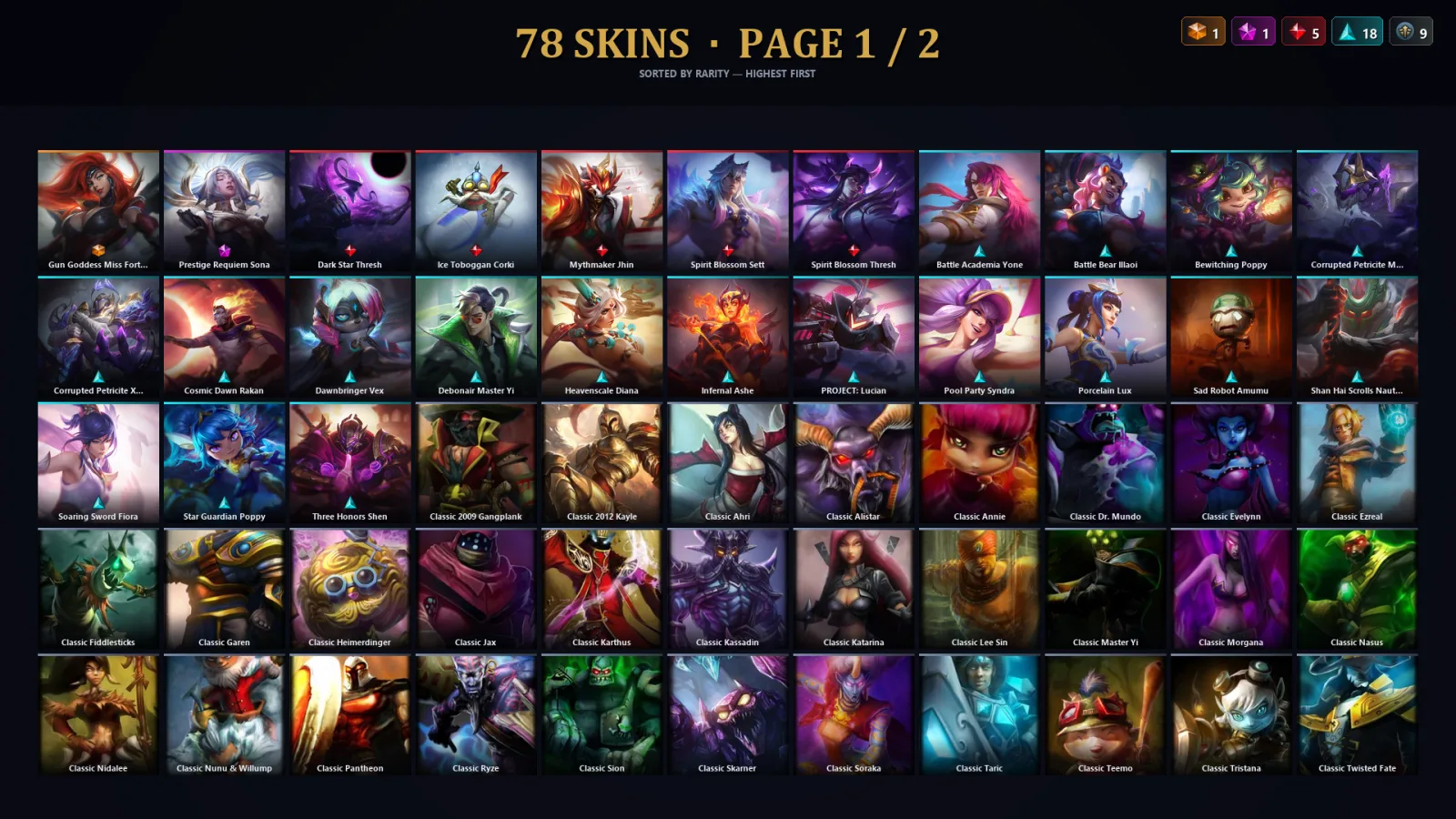 [LoL] | TR | Level 30 | Master | 173 Champions | 46 Skins