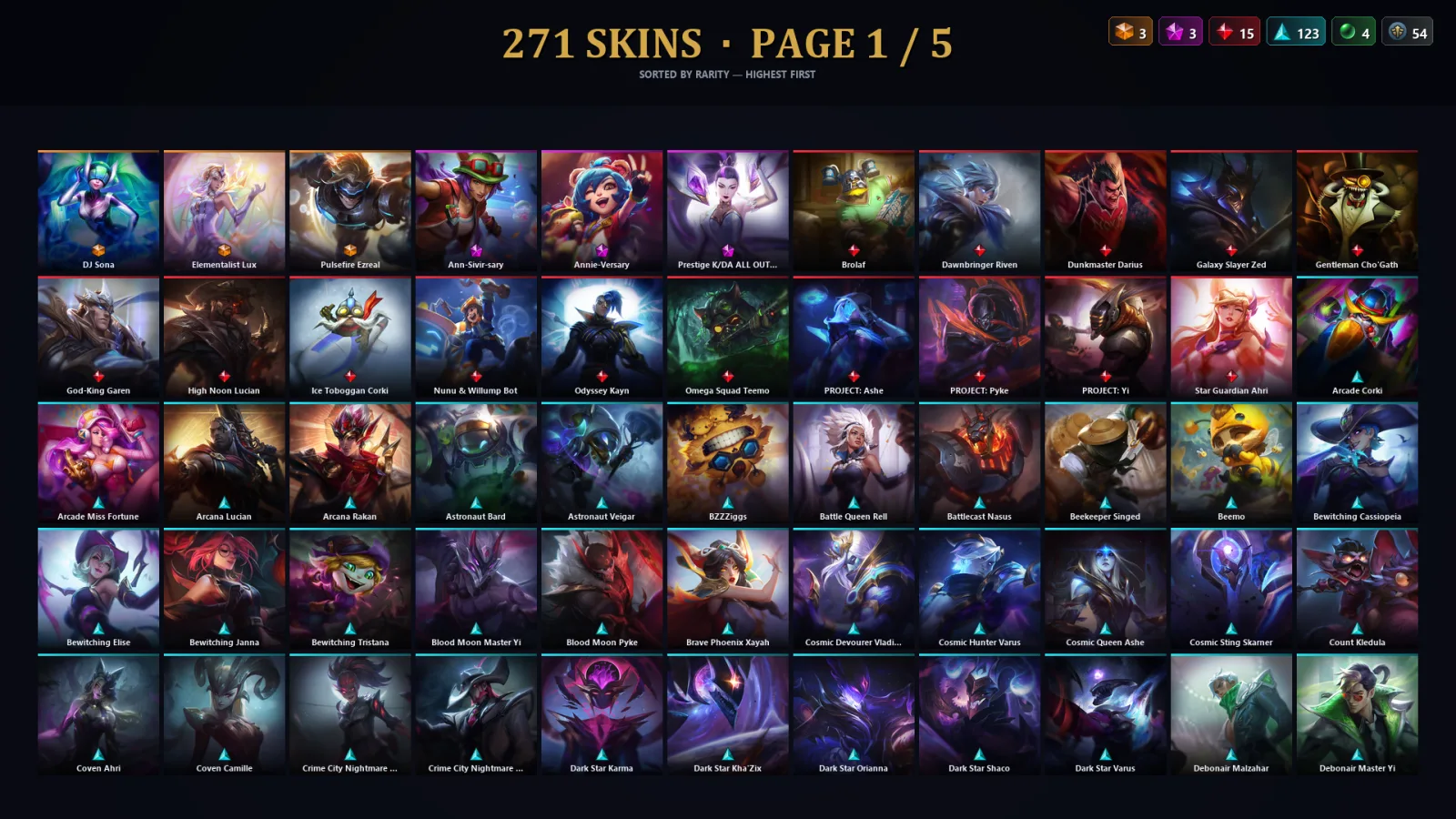[LoL] | TR | Level 30 | Master | 173 Champions | 239 Skins | 166,811 BE