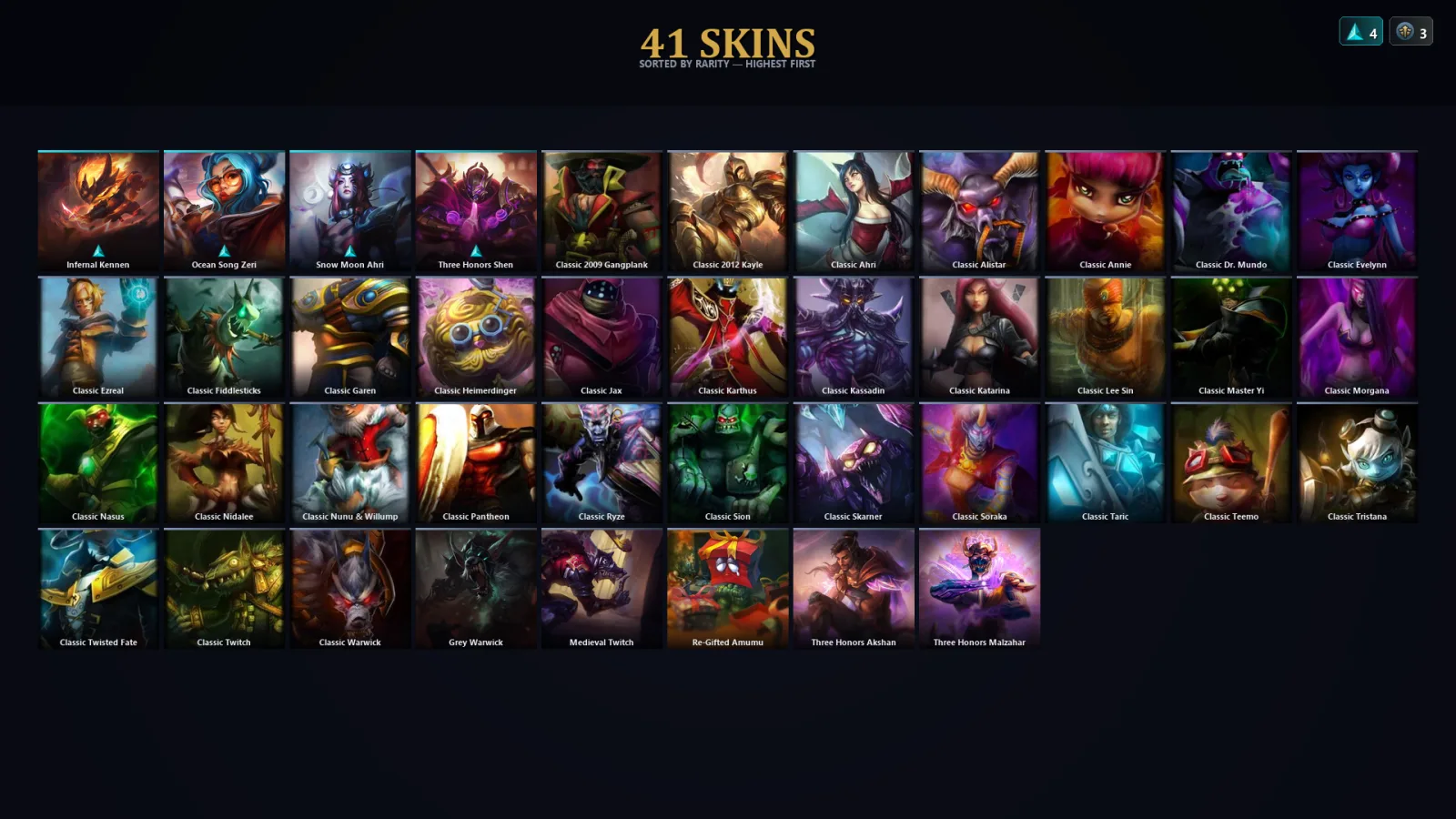 [LoL] | EUW | Level 34 | Platinum IV | 63 Champions | 9 Skins | 26,110 BE