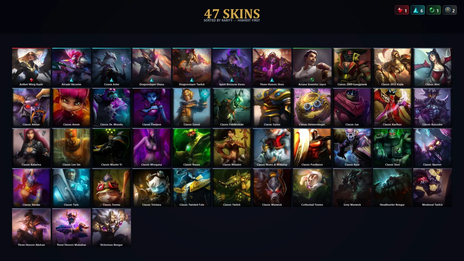 [LoL] | EUW | Level 49 | Diamond IV | 67 Champions | 47 Skins