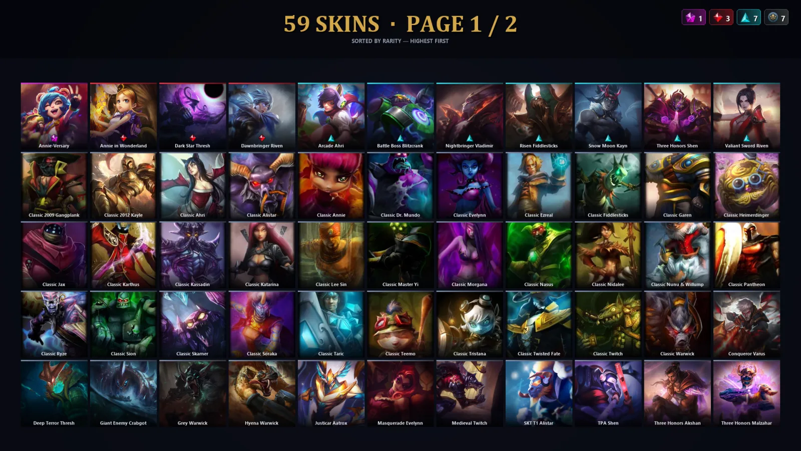 [LoL] | EUW | Level 30 | Master | 92 Champions | 27 Skins | 14,708 BE