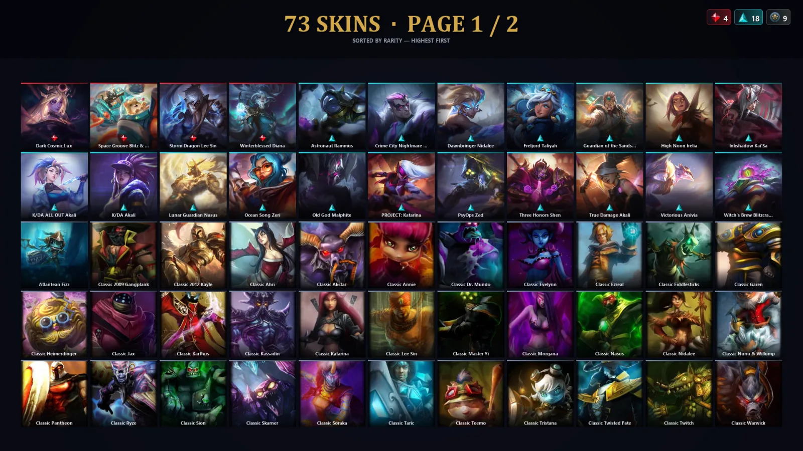 [LoL] | TR | Level 103 | Emerald I | 110 Champions | 73 Skins | 13,757 BE