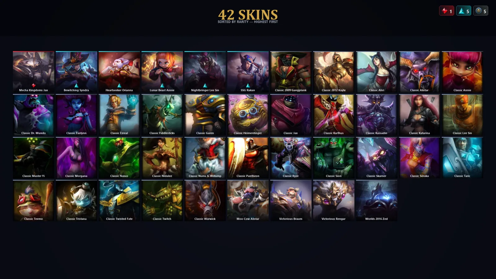 [LoL] | EUW | Level 44 | Emerald II | 68 Champions | 10 Skins