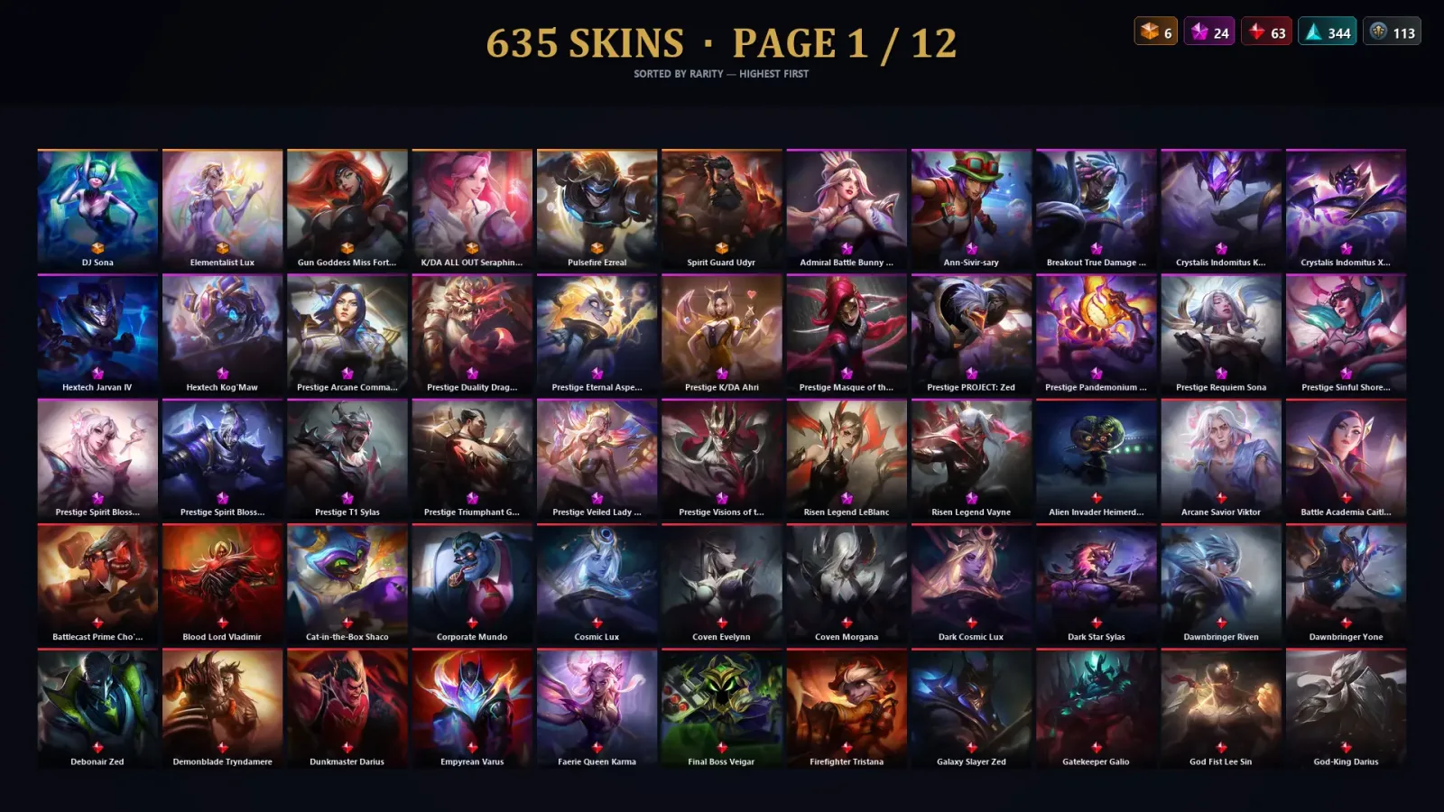 [LoL] | NA | Level 423 | 173 Champions | 635 Skins | 69,615 BE — Worldbreaker Sion