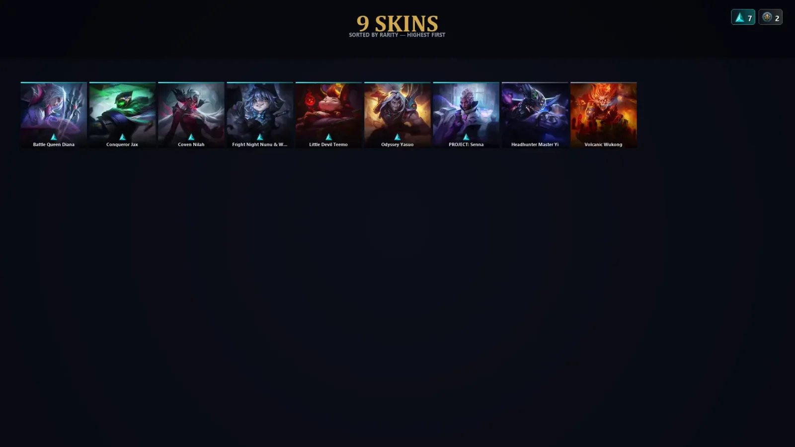 [LoL] | TR | Level 35 | Silver II | 78 Champions | 9 Skins