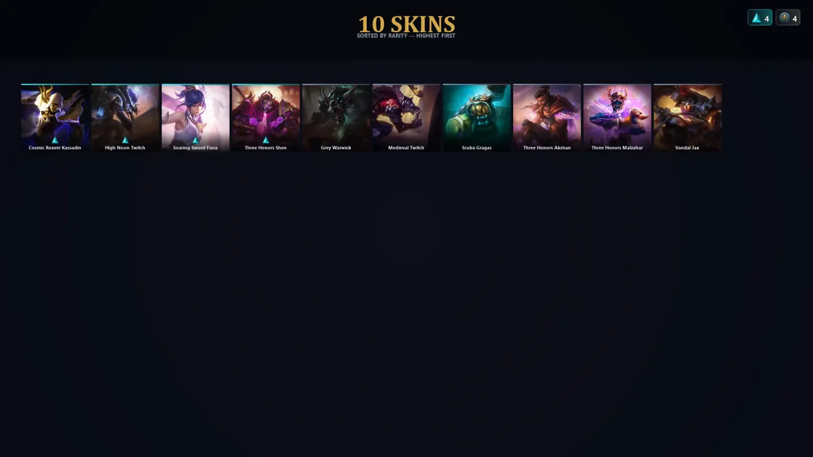 [LoL] | EUW | Level 42 | Diamond II | 50 Champions | 10 Skins | 33,945 BE