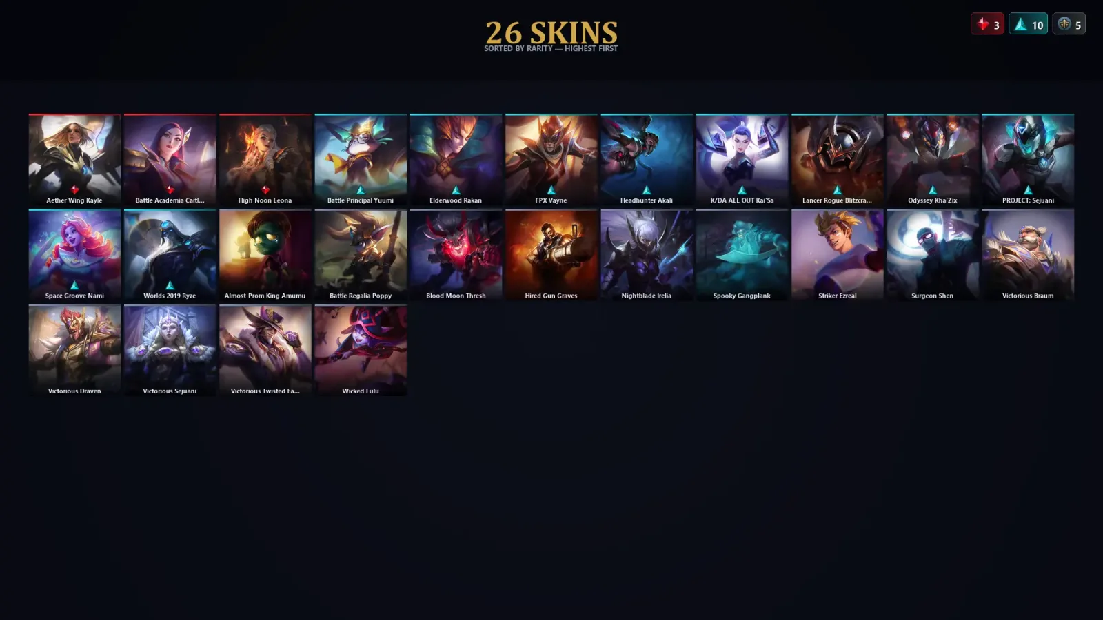 [LoL] | TR | Level 89 | Emerald III | 118 Champions | 26 Skins — LoL account