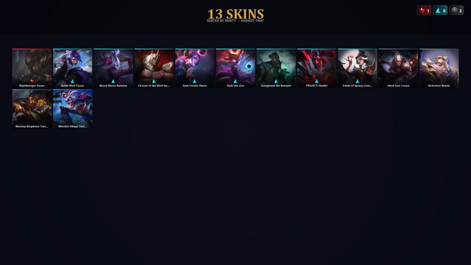 [LoL] | EUW | Level 30 | Master | 79 Champions | 13 Skins | 14,826 BE