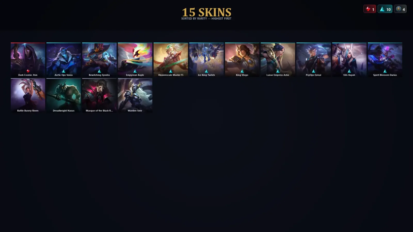 [LoL] | TR | Level 61 | Platinum IV | 95 Champions | 15 Skins