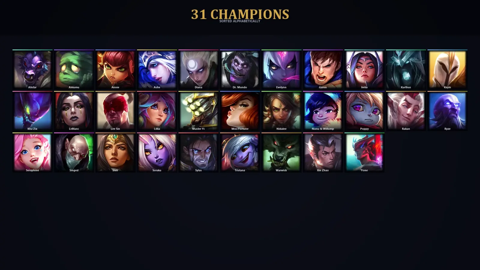 [LoL] | EUW | Level 32 | 31 Champions — LoL account