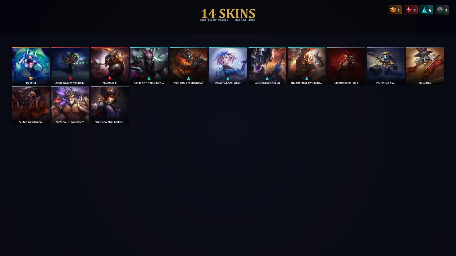 [LoL] | TR | Level 89 | 51 Champions | 14 Skins — LoL account