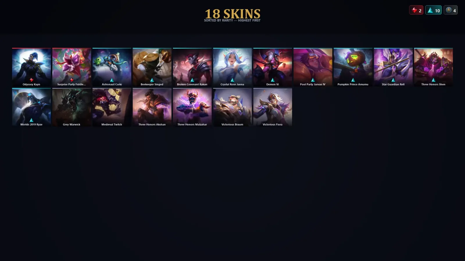 [LoL] | EUW | Level 92 | Diamond IV | 167 Champions | 18 Skins — LoL account