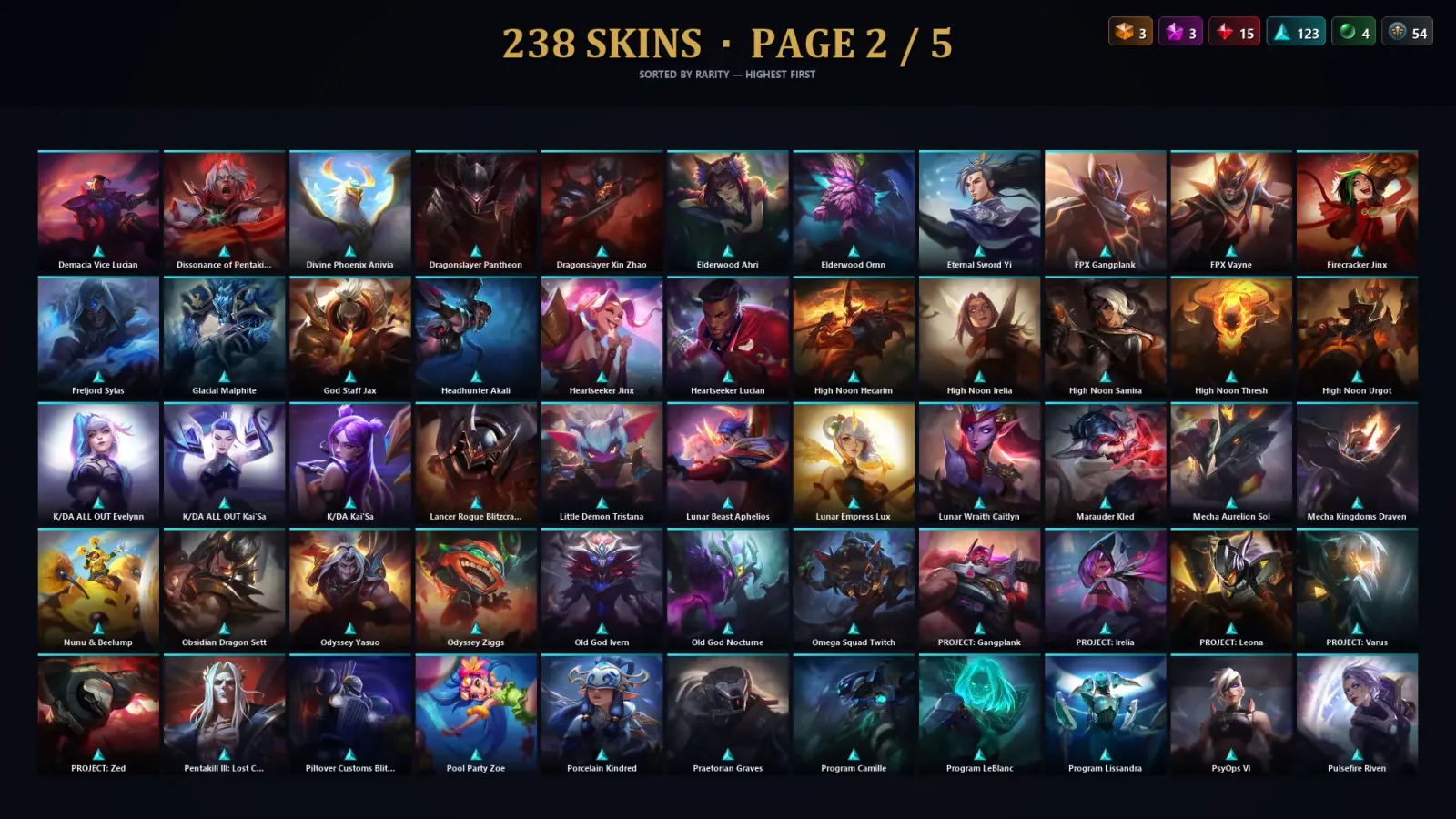[LoL] | EUW | Level 438 | 173 Champions | 238 Skins | 143,679 BE — Star Guardian Lulu